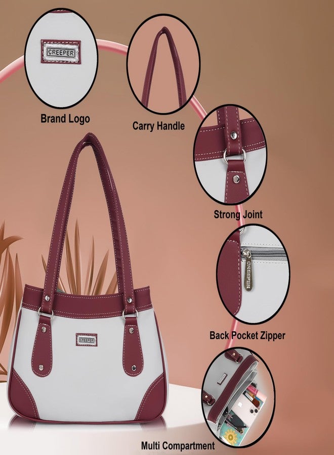 creeper Women’s Stylish Handbag - Premium PU Leather Shoulder Bag | Lightweight, Durable & Spacious Tote for Office, College & Casual Use - Image 2